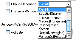Auto Power-on and Shutdown Software supports many more languages