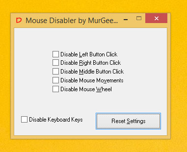 Disable Mouse Buttons on a Windows Computer
