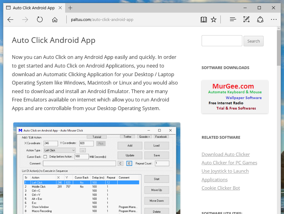 Automate Mouse Clicking on Android Apps with Android Emulator